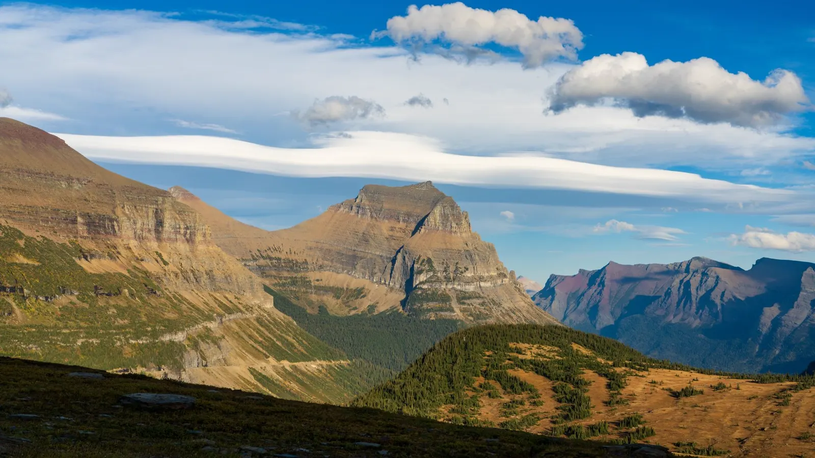 Mountain lake in Glacier National Park, Montana